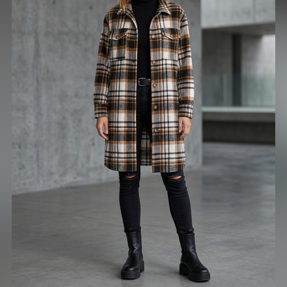 Plaid Shacket - Picture 2 of 5